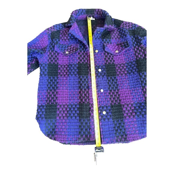 La Miele Multi-Purple Plaid Shacket - Size L - Picture 9 of 15
